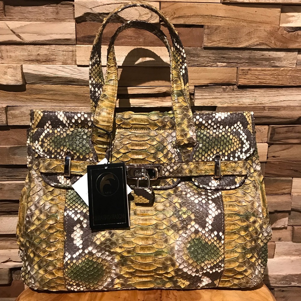 Genuine Python Leather Bag